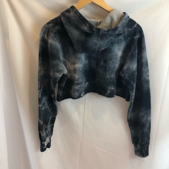 odd future crop hoodie medium black tie dye A32 - Picture 4 of 7